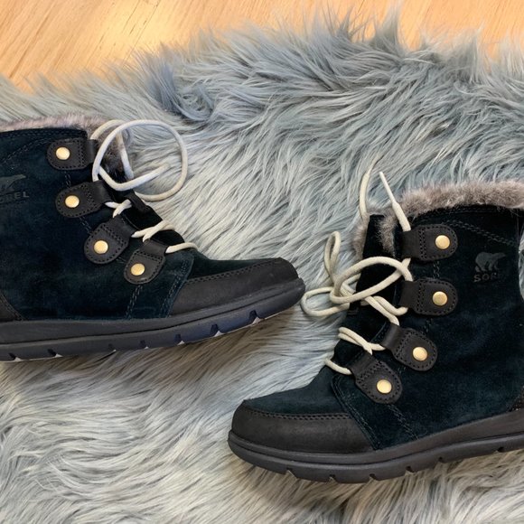 NWOT‎ SOREL Explorer Joan Boot, Black Size 5 - Warm & Cozy! - Picture 6 of 15